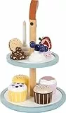 small foot Cupcake Etagere Tasty aus Holz, Zubehör für die Kinderküche und Kaufladen, für Kinder ab 3 Jahren, 12434