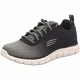 Skechers Herren Track Ripkent Sneaker, Olive Textile Black Trim, 43 EU