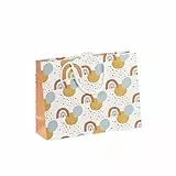 Clairefontaine 30660-6C - Geschenktasche / Shopping Bag Format XL, 37,3 x 11,8 x 27,5 cm, robust und wiederverwendbar, 1 Stück, Regenbogen