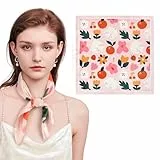 Figarge Imitation Seide Quadratischer Schal mit Impressionistischen Mustern Vielseitig als Schal, Gürtel oder Stirnband, Elegantes Accessoire für Büro, Freizeit & Geschenkideen