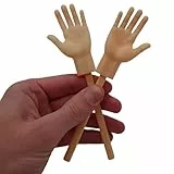 Tiny Hands - Lustige kleine Hände mit Stab | Spaßartikel | Fingerpuppen | mit Stiel