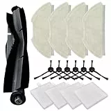 NiuLumea Hauptseitenbürsten-Filter-Mopp-Tuch-Set für Airrobo T20+ und FIXR T20 Roboter-Staubsauger, 1 Hauptbürste + 6 Filter + 4 Wischtücher + 4 Seitenbürsten
