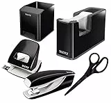 Leitz Wow Schreibtisch Accessoires (Schwarz, Komplett - Set)
