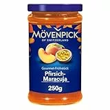 Mövenpick Gourmet-Frühstück Pfirsich-Maracuja, Premium Fruchtaufstrich von hoher Qualität, 250 g