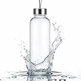 BESPORTBLE Outdoor Sports Kettle Auslaufsichere Trinkflasche 500Ml Transparent Plastik Wasserflasche FüR Laufen Yoga Fahrrad Mit Einzigartigem Rundem Bechermund Lebensmittelecht