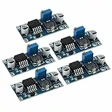 5 Stück DC-DC Buck Converter, Einstellbares Netzteil Modul, 3,2-46V zu 1,25-35V Spannungswandler, Hohe Effizienz bis zu 92%,für Elektronikprojekte und Stromversorgung