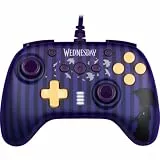 Konix Wednesday Wired Controller für Nintendo Switch, Switch OLED und PC - Vibrationsfunktion - Rutschfeste Griffe - 3 m Kabel - Violett und Schwarz
