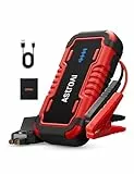 AstroAI P8 Starthilfe Powerbank für pkw, Tragbarer Auto Starthilfe Powerbank für 12V Autos (10.0L Benzin / 8.0L Diesel), Motorräder, mit LED-Arbeitsscheinwerfer, Rot