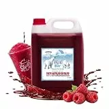 ICE Bär Slush Sirup – 5 L Konzentrat Himbeere Geschmack/glycerinfrei/für ca. 30 L fertiges Slush-Ice – Original Slushy Getränkesirup ohne AZO-Farbstoffe