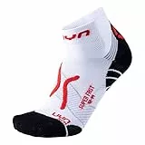 UYN Herren Super Fast Runningsocken Socken, White/Red, 39-41 EU