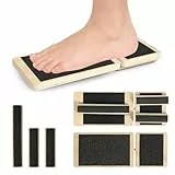 Balance Board Gleichgewichtstrainer Fußtrainer Holz Wackelbrett Balanceboard für Knöcheldehnung Haltungskorrektur