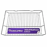 Vioks.pro Ofengitter Backofen Grillrost Edelstahl 455x375 mm Ersatz für Bosch 00577170 - Ofen Rost Gitter Backgitter - Gitterrost für Backofen