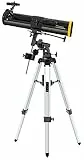 National Geographic Reflektor Teleskop 76/700 EQ mit äquatorialer Montierung, Stativ, Smartphone Kamera Adapter und umfangreichem Zubehör