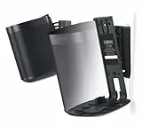 Flexson Wandhalterung Geeignet für Sonos One, One SL und Play:1 - Schwarz (Paar)