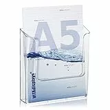 VITAdisplays® Wandprospekthalter/DIN A5, Transparent (NE-160WA)