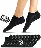 HELDENWERK 10 Paar Premium Sneaker Socken Herren & Damen aus gekämmter Baumwolle mit Komfortbund ohne drückende Naht, Kurzsocken Set Unisex Sportsocken