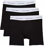Calvin Klein 3P Trunk Cotton Stretch,XL,Schwarz