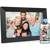 Frameo 10,1 Zoll WLAN Digitaler Bilderrahmen,1280x800 HD IPS Touchscreen Bilderrahmen,32GB Groß Speicher, Automatische Bilddrehung Unterstützt Wandmontage,Frameo APP Fotos Und Videos Jederzeit Teilen