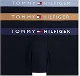 Tommy Hilfiger Herren 3er Pack Boxershorts Trunks mit Logobund, Mehrfarbig (PRP NVY/Hckory/BRK Blu), M