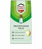 NEXA LOTTE Fruchtfliegenfalle, 1 Falle, Effektive Falle gegen Fruchtfliegen mit Essig-Lockstoff, Sofort einsetzbar, Wirkt bis zu 4 Wochen, Dekorativ und Auslaufsicher, Grün