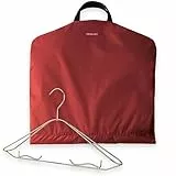 DEGELER SkyHanger - Kleidersack mit einzigartigem Titan-Kleiderbügel für Damen & Herren - durchdachte Anzugtasche für knitterfreies Reisen - leichtes & wasserabweisendes Nylon - dunkelrot