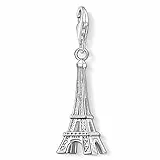 Thomas Sabo Damen Charm-Anhänger Eiffelturm Paris Charm Club 925 Sterling Silber 0029-001-12