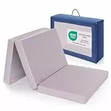 Alvi Reisebettmatratze Komfort 60x120 cm/Höhe 6 cm - Matratze für Baby Reisebett mit Baumwollbezug und Tasche, atmungsaktiv, waschbar, schadstoffgeprüft, Plüsch