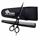 YSCARE Bartschere Haarschere Schnurrbartschere Premium Friseurschere Extra Scharfe Haarschneide Friseurschere Edelstahl (5,5 ')