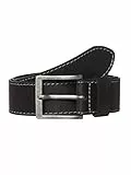 Wrangler Herren Stitched Belt, Schwarz (Black), 110
