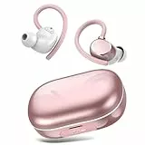 Bluetooth Kopfhörer Sport, Kopfhörer Kabellos Bluetooth 5.3, Neue 128Std Kabellose Kopfhörer mit Tiefer Bass, In Ear Kopfhörer mit 4 ENC Klarer Mic, IPX7 wasserdichte Ohrhörer mit Ohrhaken für Sport