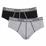 Sloggi Herren Unterhose Men Start Midi C Box, 2-Pack, 5, Grey Combination