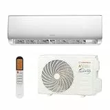 HANTECH Split Klimaanlage 9000 BTU 2,6 kW Inverter Set - Klimagerät mit App-Funktion zum Kühlen und Heizen – Modell Elegant (bis 30m²)