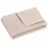 Julius Zöllner Kuscheldecke Gr. 70/100 | Made in Germany | 100% Baumwollenmusselin| Oeko-TEX® Standard 100 | Sand