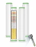 MEKO 4er Pack Filter NUR für Handbrause mit ASIN B0CGHXYM1Y von MEKO, 15 Schichten Ersatzfilter für hartes Wasser Reinigen und Entfernen von Chlor und schädliche Substanzen