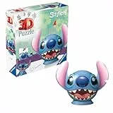 Ravensburger 3D Puzzle 11574 - Puzzle-Ball Stitch - Puzzleball mit ansteckbaren Ohren - für kleine und große Stitch und Disney Fans ab 6 Jahren
