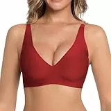 Jelly Gel Shaping BH Samless Jelly Bra Push Up—2026 Mode Weich Nahtloser T Shirt BH Ohne Bügel—Elegant Bequemer Leopardenmuster BHS V-Ausschnitt Klassischer Gepolstert Bustier