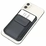 TROIKA Kartenetui MagSafe Cash Cards Key – für 2-5 Karten – magnetische Befestigung am Smartphone, Aufstellfunktionen für Smartphones – schwarz Original