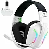WESEARY WG1 Wireless Gaming Headset für Xbox Series X|S/One, PC, PS5, PS4, Switch, Mac, 2.4GHz & Bluetooth Headset mit Mikrofon, Low Latency, Noise Cancelling, LED Light, 50H Akku