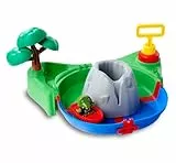 AquaPlay Sploshy Volcano Badewannenspielzeug mit Schaummaschine - Wasserspielzeug für Kinder ab 1,5 Jahre - Spielzeug-Wasserbahn mit Schaumlava, See & Boot inkl. Saugnäpfe für Badewanne & Co.