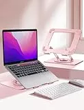 Vaydeer Laptop Ständer höhenverstellbar mit 360° Drehbasis & faltbarem Design – Ergonomische Notebook Halterung für Schreibtisch, kompatibel mit MacBook, Dell, HP & mehr Laptops 10–17,3 Zoll