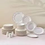 Karaca 53-teiliges Tafelservice, Dinner Set für 12 Personen - White - 53 Piece