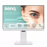 BenQ GW2486TC 23.8“ IPS 1080p Home-Office-Monitor, FHD, USB-C (65W Leistung),100 Hz, Eye-Care, Ergo-Design, USB-Hub, Daisy Chain, hohe Bildwiederholrate, 99% sRGB, HDMI, Display Port, TÜV-zertifiziert