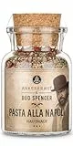 Ankerkraut Pasta alla Napoli, Bud Spencer Edition, Mischung würzender Zutaten für Pasta, mit Tomatenchips, Meersalz, Knoblauch, Basilikum, Oregano und Pfeffer, 95 g im Korkenglas