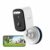 CiKiKWXO 2.5K Überwachungskamera Aussen Akku WLAN Kamera 2.4 GHz, Outdoor Kamera Kabellos mit Farb-Nachtsicht, IP65 Wasserdicht, PIR Bewegungserkennung, 5000mAh Akku, App Steuerung, Alexa Kompatibel