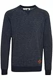!Solid SDVituNeck Herren Sweatshirt Pullover Sweater mit Rundhalsausschnitt Baumwollmischung Regular fit, Größe:XXL, Farbe:Insignia Blue Melange (8991)