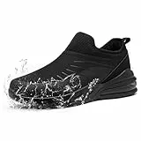 LARNMERN Kochschuhe Herren Damen rutschfeste Schuhe Küche Arbeitsschuhe Wasserfeste Koch Schuhe Männer Frauen Kellner Berufsschuhe Non-Slip,Schwarz/39 EU