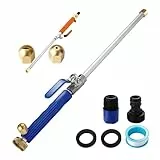 Jetflux Hochdruckreiniger, verbesserter Jet Flux Wasserdruckreiniger, Jetflux Power Wash Düse für Gartenschläuche, Autos, Einfahrten und Terrassen, Düsen und Schlauch-Schnellverbinder, Schwarz