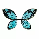 W WIDMANN MILANO Party Fashion, schwarze und blaue Schmetterlingsflügel, fesselndes Design, optimaler Komfort, vielseitig für alle Anlässe, verstellbare Träger, bezauberndes Tiermotiv