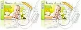 Nasensauger Baby. Original Airmed's Nasensauger. KLINISCH GETESTET, sicher und sanft. Nasensekretsauger mit 2 Saugköpfen & Gratis Reinigungsbürste. Für jeden Staubsauger geeignet (Packung mit 2)