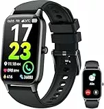Soudorv Smartwatch Herren Damen, HD Fitnessuhr Herren mit Telefonfunktion, Wasserdicht Aktivitätstracker 110+ Sportmodi